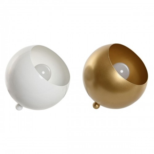 Настольная лампа Home ESPRIT Белый Позолоченный Металл 50 W 220 V 15 x 15 x 15 cm (2 штук) image 1