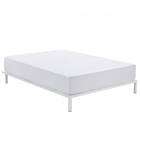 Fitted bottom sheet Alexandra House Living White 90 x 200 cm image 1