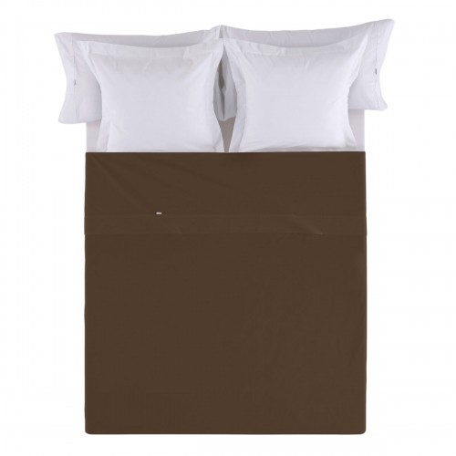 Top sheet Alexandra House Living Brown Chocolate 240 x 280 cm image 1