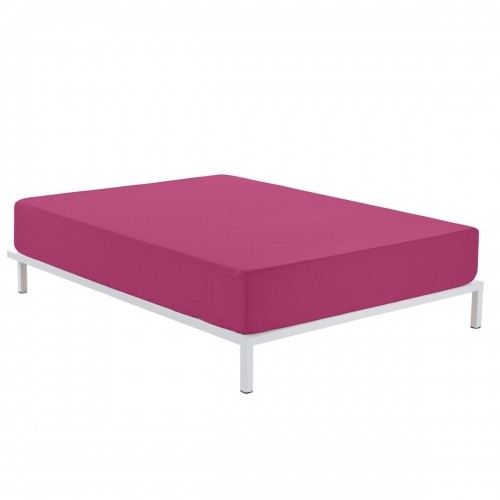 Fitted bottom sheet Alexandra House Living Fuchsia 200 x 200 cm image 1