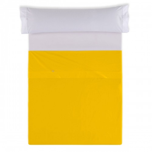 Top sheet Alexandra House Living Mustard 240 x 270 cm image 1