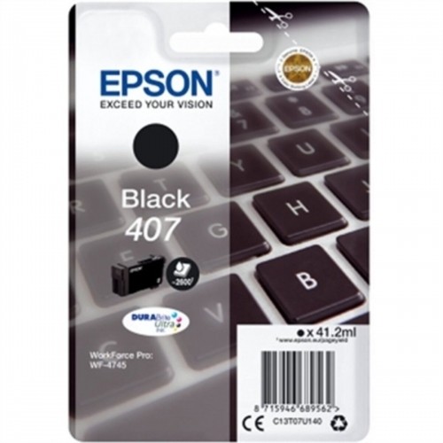 Картридж с оригинальными чернилами Epson C13T07U140 Чёрный Циановый image 1