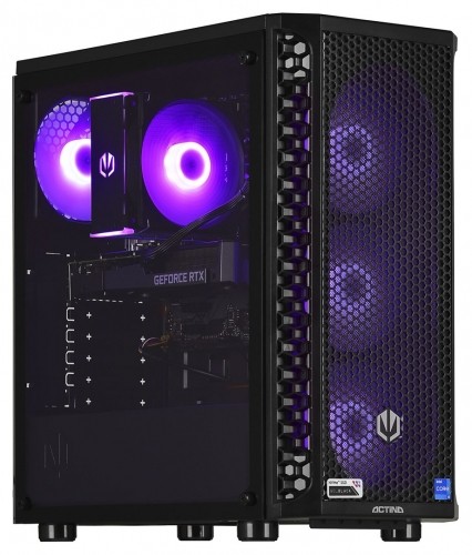 Action Actina 5901443349495 PC Intel® Core™ i5 i5-12400F 16 GB DDR4-SDRAM 1 TB SSD NVIDIA GeForce RTX 4060 Midi Tower Black image 1