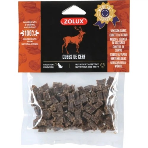 ZOLUX Deer cubes - Dog treat - 100g image 1