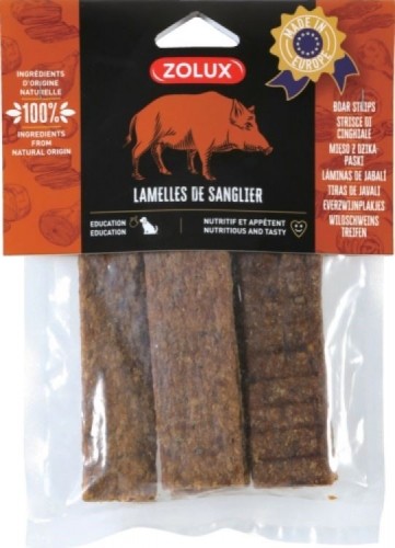 ZOLUX Boar strips - Dog treat - 100g image 1