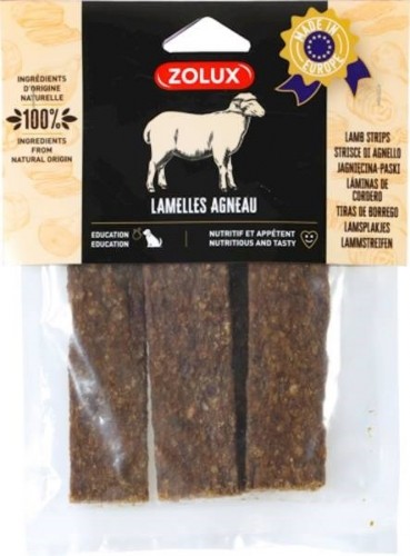 ZOLUX Lamb strips - Dog treat - 100g image 1