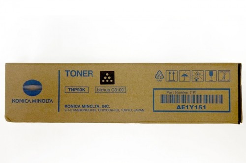 Original Toner Black Konica Minolta Bizhub C3100i (TNP93K, TNP-93K, AE1Y151) image 1