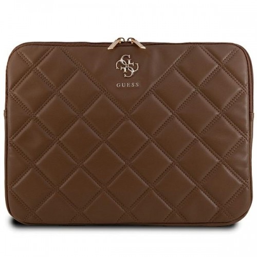 Guess Sleeve GUCS14ZPSQSSGW 14" brązowy|brown Quilted 4G image 1