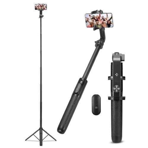 Spigen S560W Bluetooth selfie stick tripod black image 1