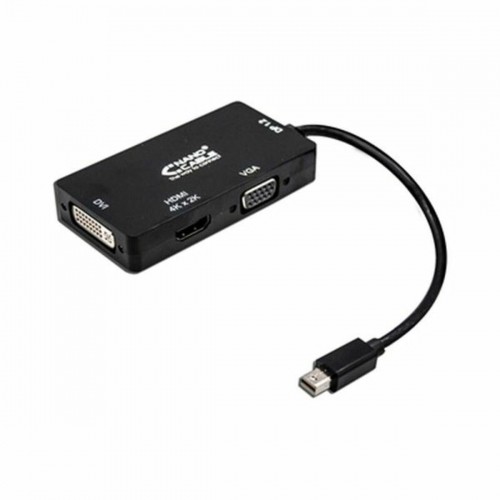 Mini Адаптер для DisplayPort на VGA/DVI/HDMI 3 en 1 NANOCABLE 10.16.3302-BK image 1
