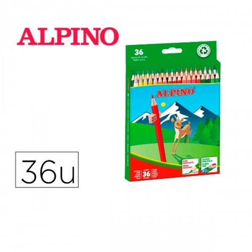 Colouring pencils Alpino AL010600 Multicolour 36 Pieces image 1