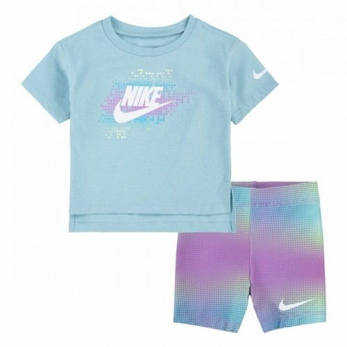 Bērnu Sporta Tērps Nike Aop Bike Zils Daudzkrāsains Ceriņš 2 Daudzums image 1