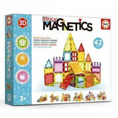 Celtniecības Komplekts Educa Magnetics Magnētisks 42 Daudzums image 1