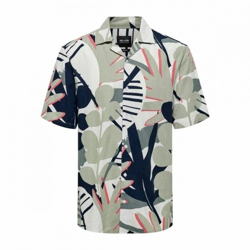 Рубашка Only & Sons Onsbertil Reg Visc Linen Casual С коротким рукавом image 1
