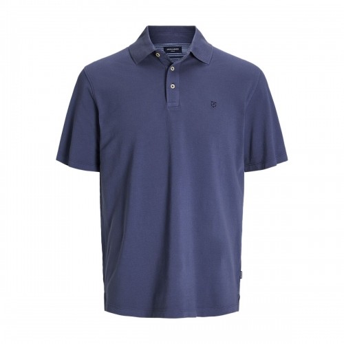 Vīriešu Polo ar Īsām Piedurknēm Jack & Jones JPRBLUWILLIAM  12257315 Zils image 1