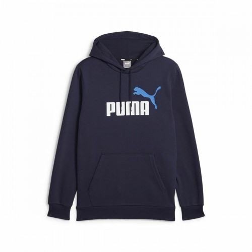 Толстовка с капюшоном мужская Puma Ess+ 2 Col Big Тёмно Синий image 1