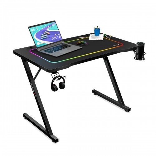 Desk Huzaro HZ-Hero 1.8 Black Black Steel image 1