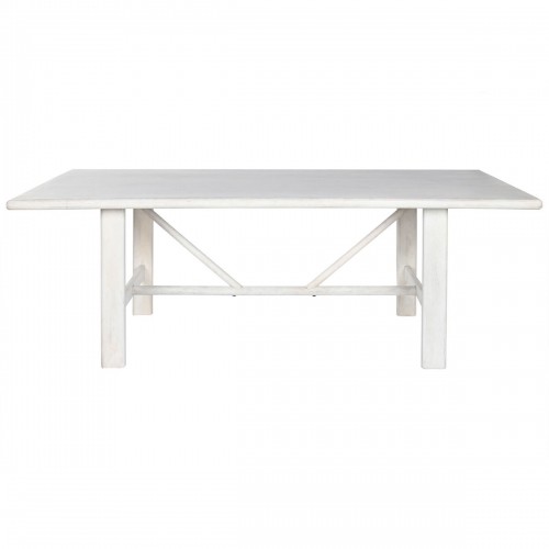 Обеденный стол Home ESPRIT Белый Древесина манго 213,4 x 96,5 x 76,2 cm image 1