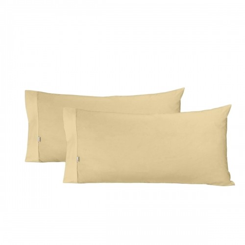 Pillowcase Alexandra House Living Light brown 45 x 80 cm (2 Units) image 1