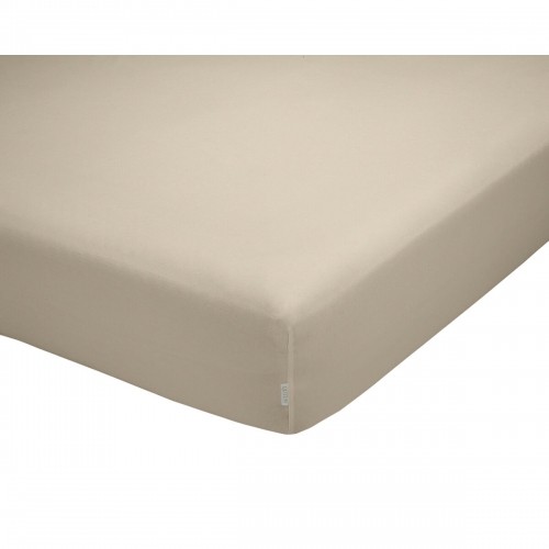 Fitted sheet Alexandra House Living QUTUN Taupe 150 x 200 cm image 1