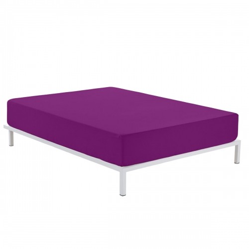 Fitted sheet Alexandra House Living Purple 200 x 200 cm image 1