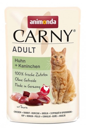 ANIMONDA Carny Adult Chicken and rabbit - wet cat food - 85g image 1