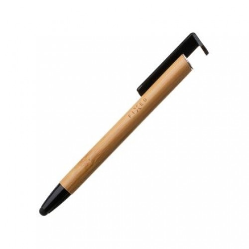Fixed | Pen With Stylus and Stand | 3 in 1 | Pencil | Stylus for capacitive displays; Stand for phones and tablets | Bamboo image 1