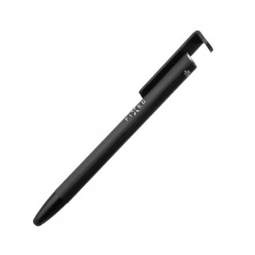 Fixed | Pen With Stylus and Stand | 3 in 1 | Pencil | Stylus for capacitive displays; Stand for phones and tablets | Black image 1