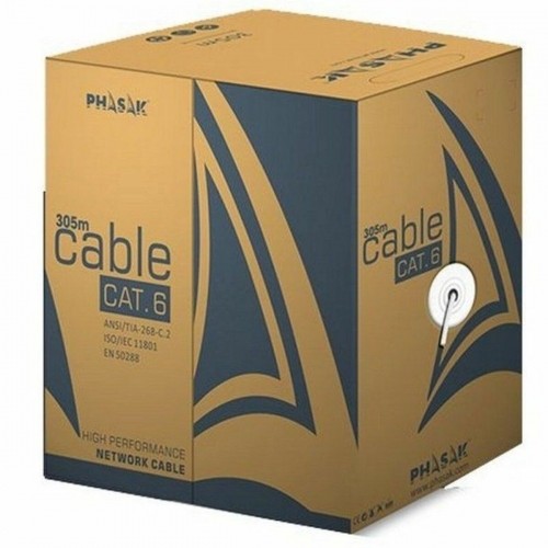 UTP Category 6 Rigid Network Cable Phasak PHR 6302 Grey 305 m image 1