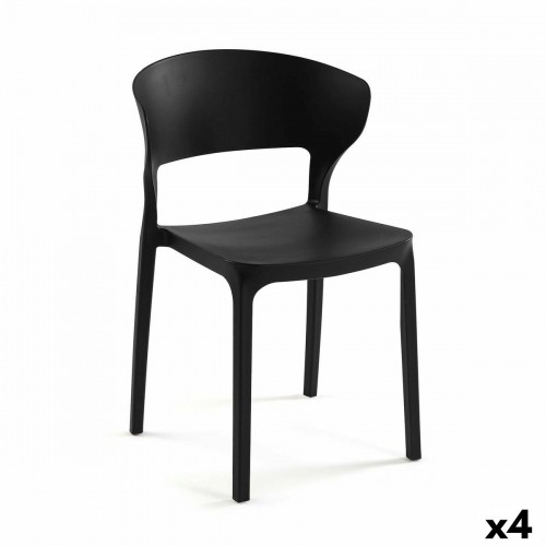 Chair Versa Black 39,5 x 79 x 41,5 cm (4 Units) image 1