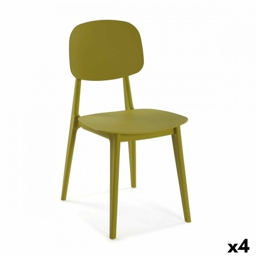 Chair Versa Mustard 39,5 x 80 x 41,5 cm (4 Units) image 1