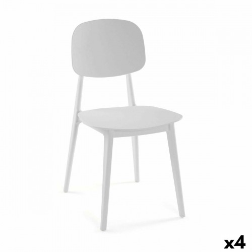 Chair Versa White 39,5 x 80 x 41,5 cm (4 Units) image 1