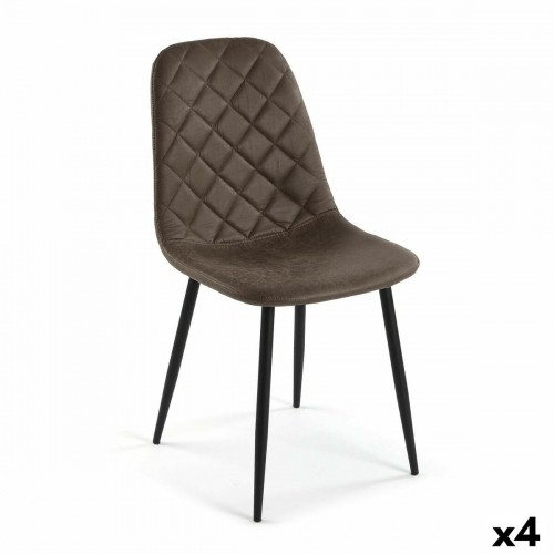 Chair Versa Serena Dark brown 53 x 88 x 43,5 cm (4 Units) image 1