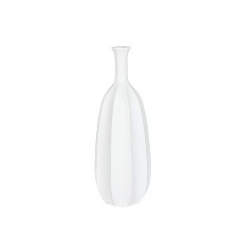 Vase Home ESPRIT White Fibreglass 34 x 34 x 100 cm image 1