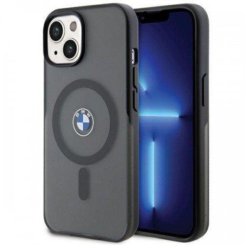BMW BMHMP15SDSLK iPhone 15 6.1" czarny|black hardcase IML Signature MagSafe image 1