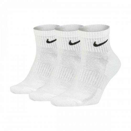 Sports Socks Nike EVERYDAY CUSHIONED SX7667 100 B White image 1