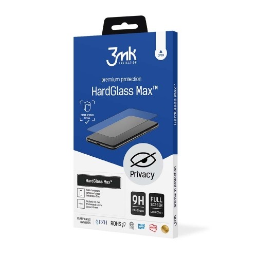 Apple iPhone Xs Black - 3mk HardGlass Max Privacy™ screen protector image 1