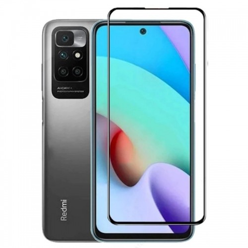 Evelatus Pilna pārklājuma 2.5D Stikls Xiaomi Redmi 10 (2021) Anti-Statisks/ Japāņu līme Melns image 1