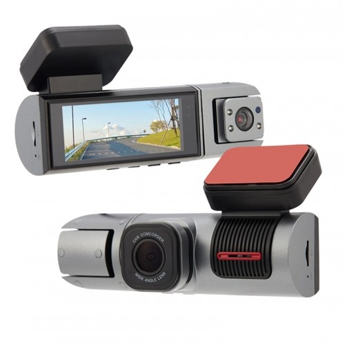 iWear GT8 Двойной видеорегистратор HD Передняя + задняя камера 480p G-сенсор GPS Wi-Fi 3.16'' ЖК-дисплей черный image 1