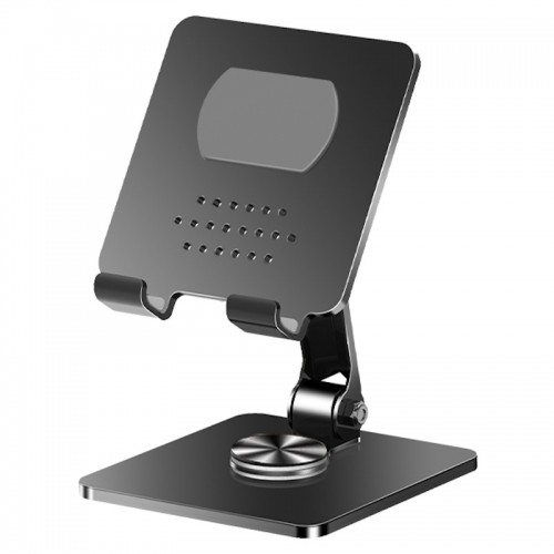 iLike STM4 Металлический держатель для планшетного ПК с регулируемым углом и вращением на 360 градусов Черный image 1