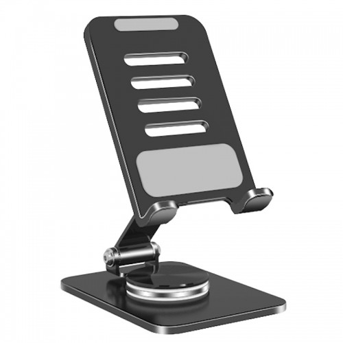 iLike STM2 Металлическая подставка для смартфона с регулируемым углом и поворотом на 360 градусов Черный image 1