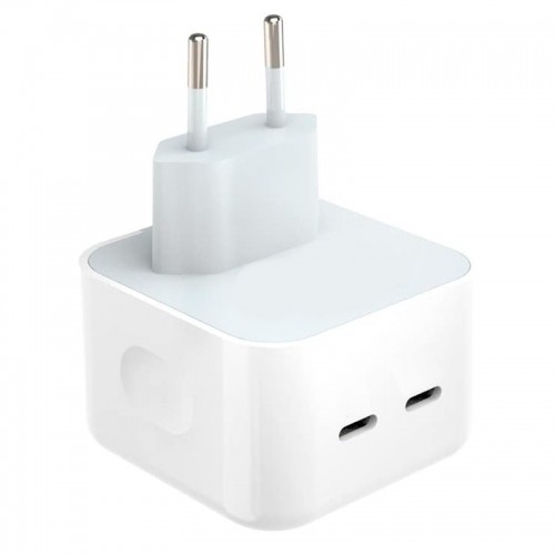 CP CH1 35W Двух портов USB-C Быстрая Зарядка для всех Apple устройств (Аналог A2676 MNWP3ZM/A) Белый (OEM) image 1