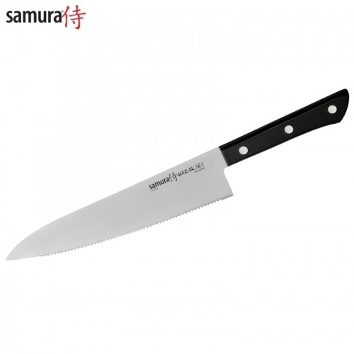 Samura Harakiri Serrated Кухонный нож Шефповара 208mm из AUS 8 японской стали 58 HRC image 1