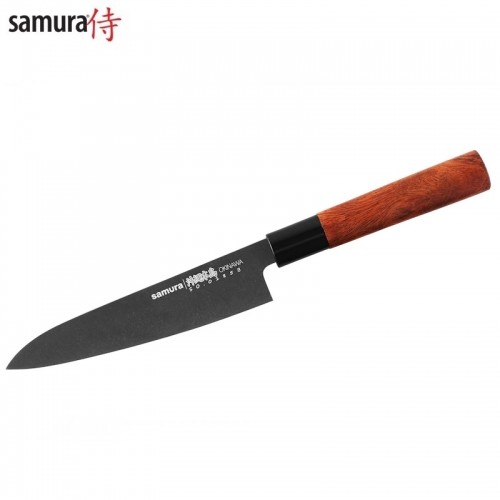 Samura Okinawa Stonewash Кухонный нож Gyuto 170mm из AUS 8 Японской стали 58 HRC image 1