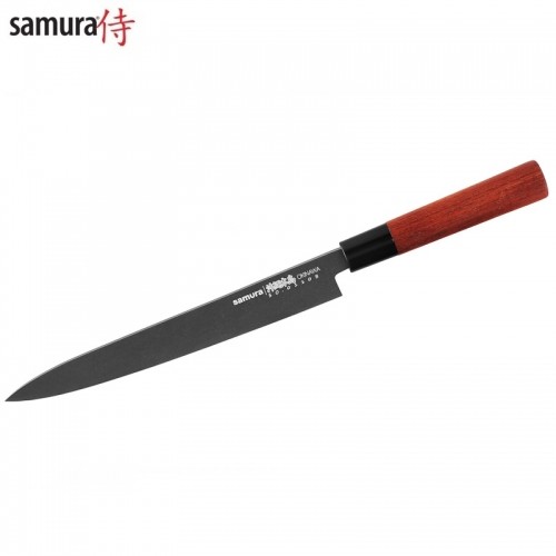 Samura Okinawa Stonewash Кухонный Yanagiba нож 240mm из AUS 8 Японской стали 58 HRC image 1