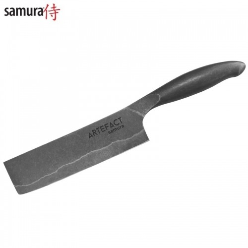 Samura Artefact Kitchen Nakiri knife 170 mm AUS-10 Damascus Японской стали 59 HRC image 1