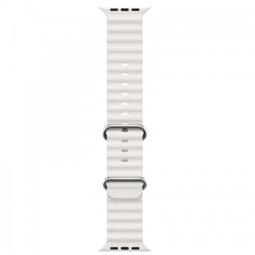 iWear S1 Рифленый мягкого силикона 20mm ремешок для Apple Watch 49mm / 45mm / 44mm / 42mm Белый image 1