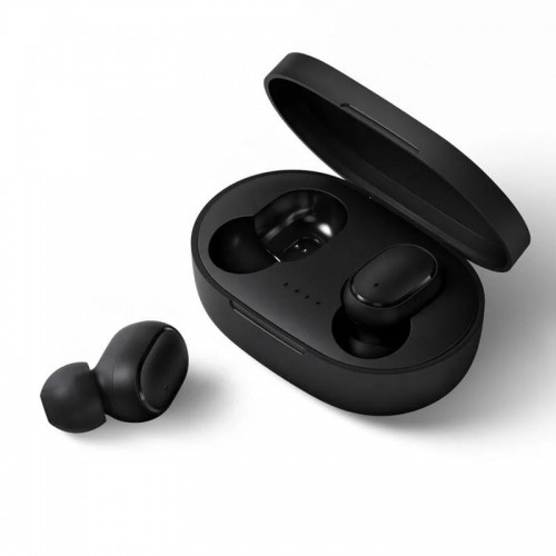 WoW E6s TWS Bluetooth 5.3 Bezvadu In-Ear Austiņas ar HD Mic & Uzlādes maku Melna image 1
