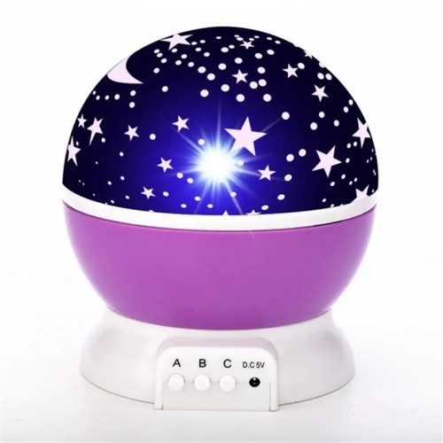 Elight L1 2in1 Проэктор звездного неба с ротацией и  Лампа - Ночник с 4x AAA / USB Кабель Фиолетовый image 1
