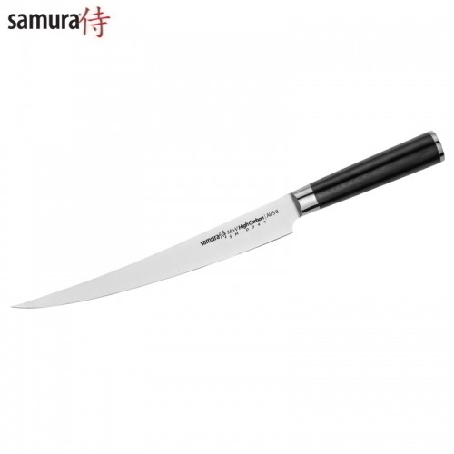 Samura MO-V Кухонный универсальный длинный слайсер 251mm из AUS 8 Японской стали 59 HRC image 1